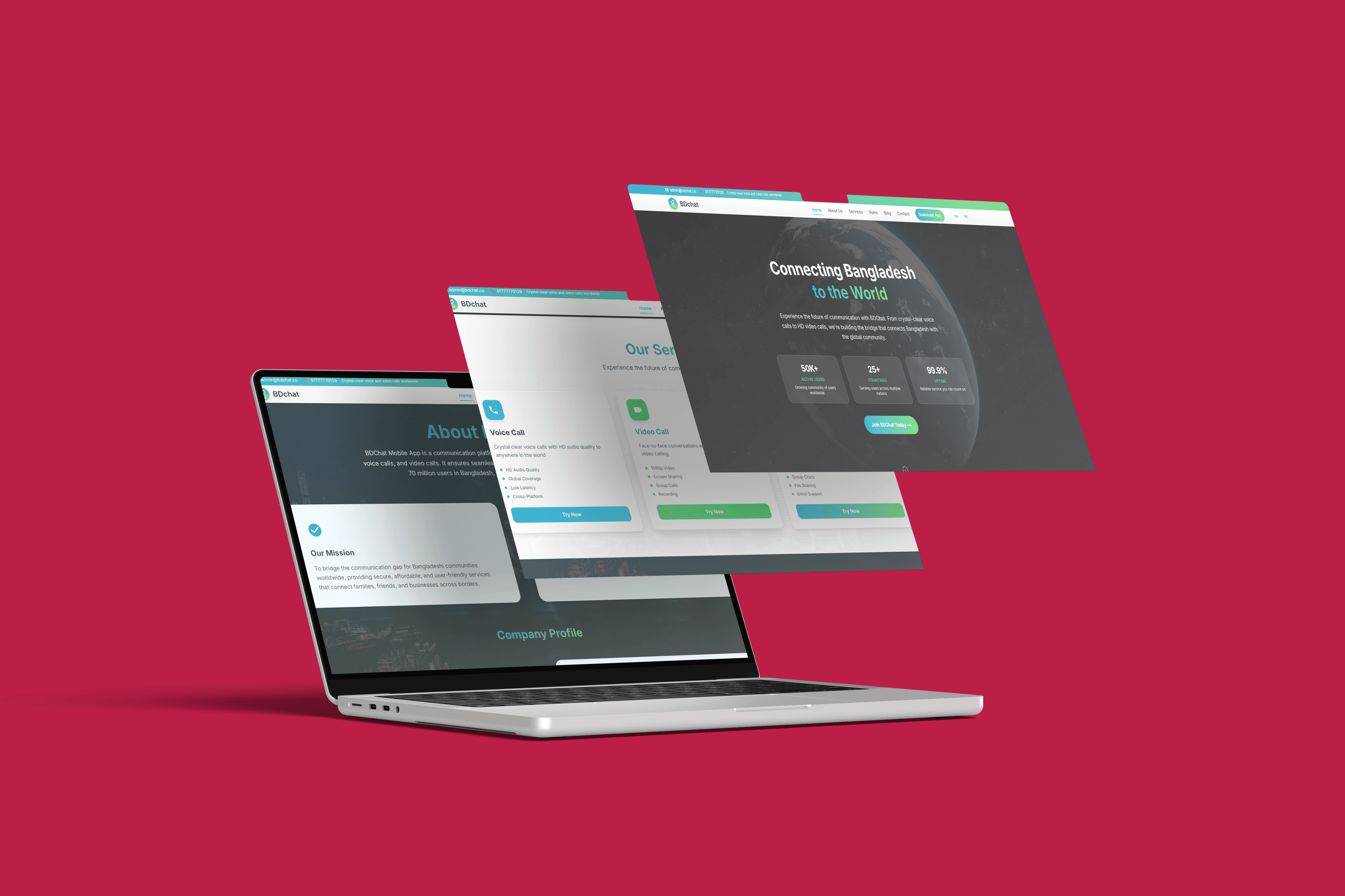 BDChat — Communication Platform — Fredocloud portfolio Dubai & UAE