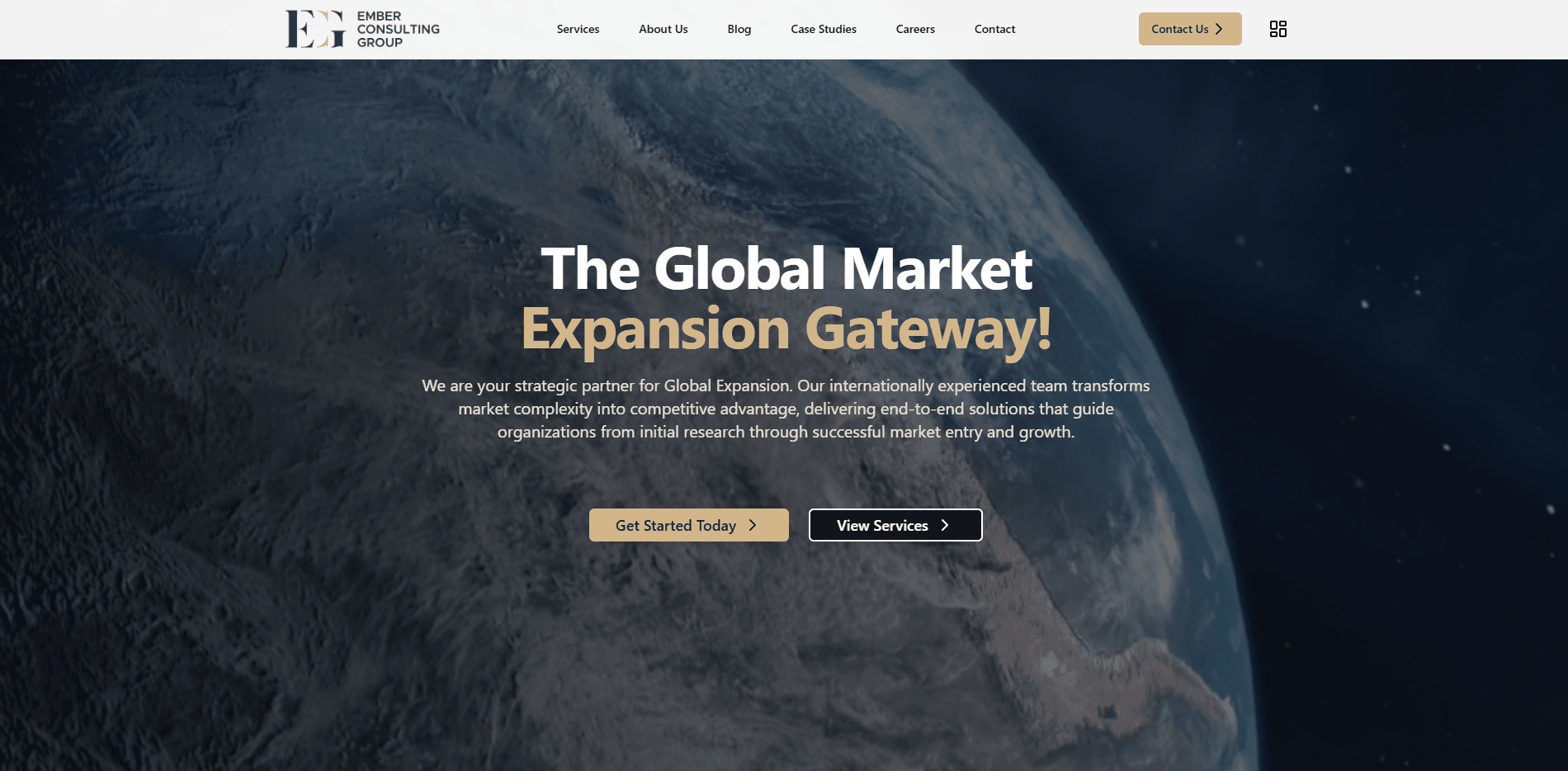 Ember Consulting Group case study — Global Market Expansion — web design by Fredocloud Dubai & UAE